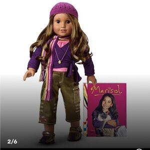 American girl Marisol Luna meet olive satin cargo pants